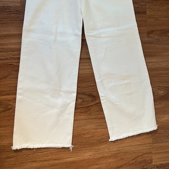 High Rise White Ripped Jeans - Picture 4 of 7